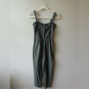 Hollister Green Jumpsuit with Spaghetti Straps